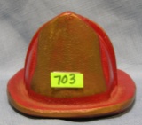 fire dept helmet shaped display/paperweight