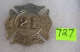 Vintage Saint James fire department badge