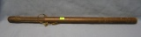 Antique police baton with carved handle