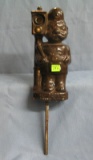 Antique policeman figure with electric lamp