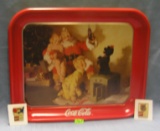 Coca-cola advertising collectible serving tray