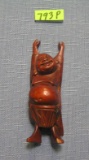 Vintage hand carved Buddha figure