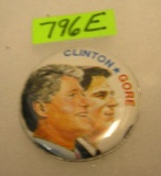 Clinton/Gore pictorial campaign button