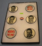 Nixon and Agnew pictorial campaign buttons