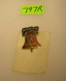 Vintage W.O.N.P.R Brass and enamel badge