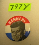 Pictorial Kennedy campaign button