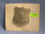 Antique Edgewood company 1 fire Dept badge
