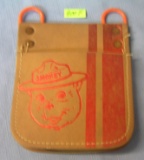 Vintage Smokey the bear leather pouch