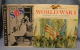 Pair of vintage WWI & WWII record albums