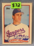 Vintage Kenny Rogers rookie baseball card