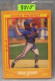 Vintage Gregg Jefferies rookie baseball card