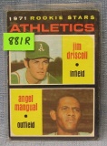 Rookie baseball card: Driscoll and Mangual