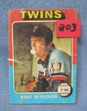Vintage Bert Blyleven baseball card