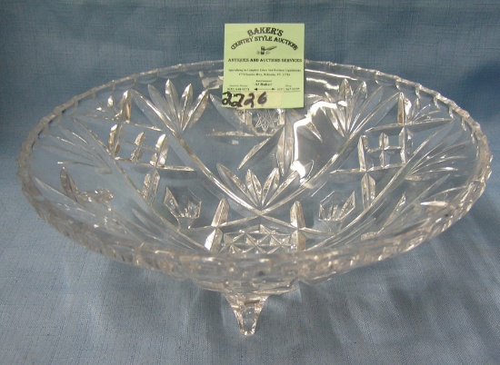 Crystal serving bowl