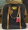 Vintage leather and canvas carry all bag