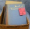 Box of antique books