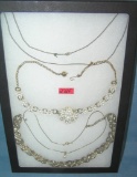 Collection of costume jewelry necklaces