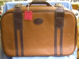 Vintage leather suitcase