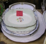 Group of vintage serving platters and more