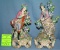 Pair of hand painted German porcelain figurines