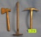 Group of 3 antique miniature cast iron tools