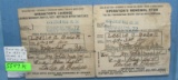 Early 2 piece driver's license
