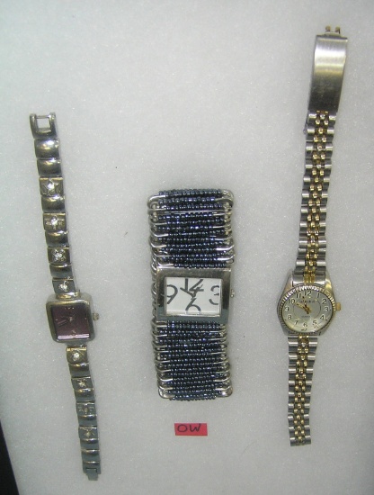 Group of 3 vintage fashion watches