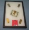 Group of vintage gold plated money clips