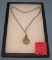 Quality silver plated necklace with mineral stone