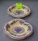 Pair of blue decorated serving bowls