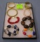 Group of vintage costume jewelry bracelets