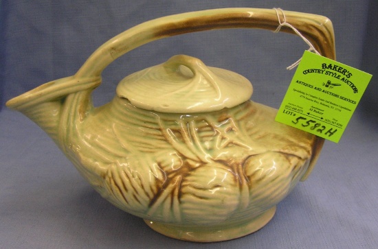 Antique McCoy signed tea pot