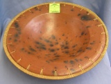 Antique arts and crafts earthenware pottery bowl