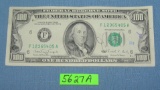 Vintage old style small portrait US $100 bill