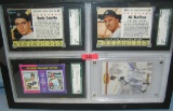 Group of graded and autographed baseball cards