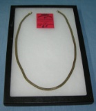 Large gold plated necklace