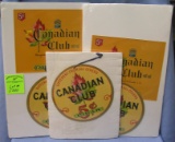 Group of three Canadian club advertising pieces