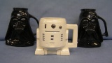 Group of 3 figural Star Wars mugs