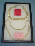 Pair of vintage pearl necklaces