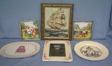 Group of 6 collectible and decorative pieces