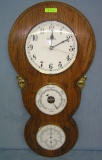 Ethan Allen wall clock, barometer and thermometer