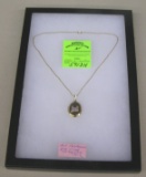 Bell Telephone Co. employee award necklace and locket