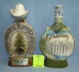 Pair of vintage Jim Beam decanter bottles