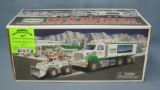 Vintage Hess toy truck and front loader