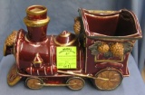 Large Holiday decorated train planter