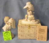 Pair of vintage Precious Moments figurines
