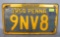 Antique license plate, PA