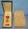 WWII bronze star with slotted brooch