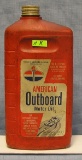 Vintage American Oil Co. outboard oil container