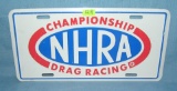 Championship drag racing license plate